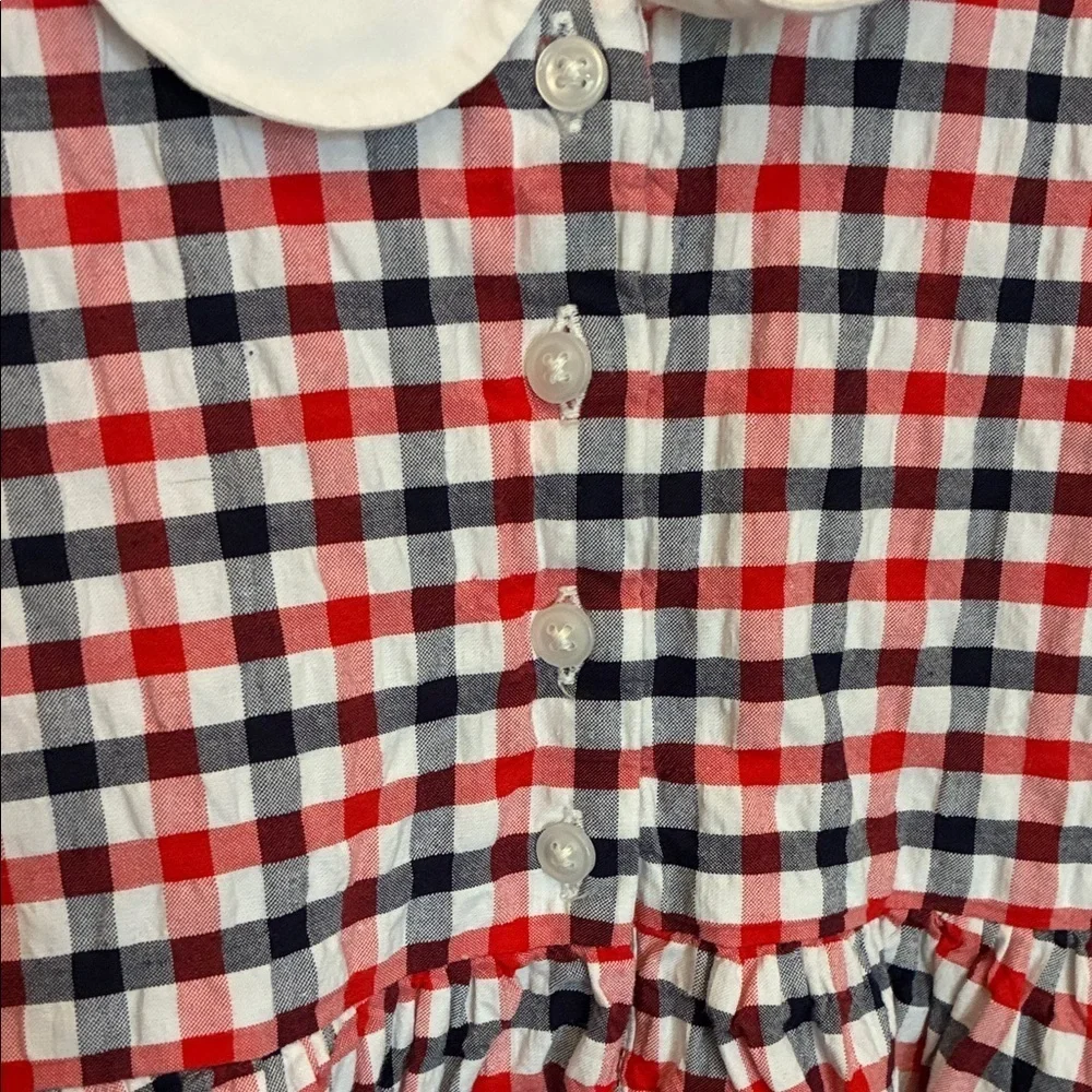 Janie and Jack Red and Blue Plaid Dress